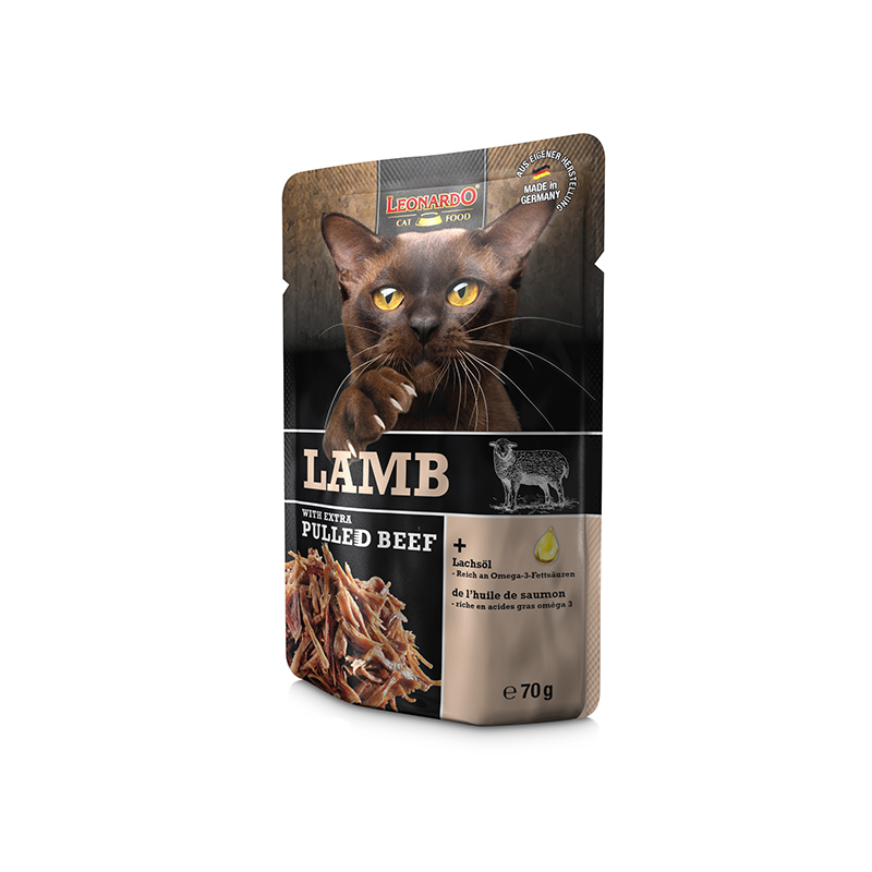 羊肉配方+額外手撕牛肉貓糧餐包 Lamb + extra pulled Beef