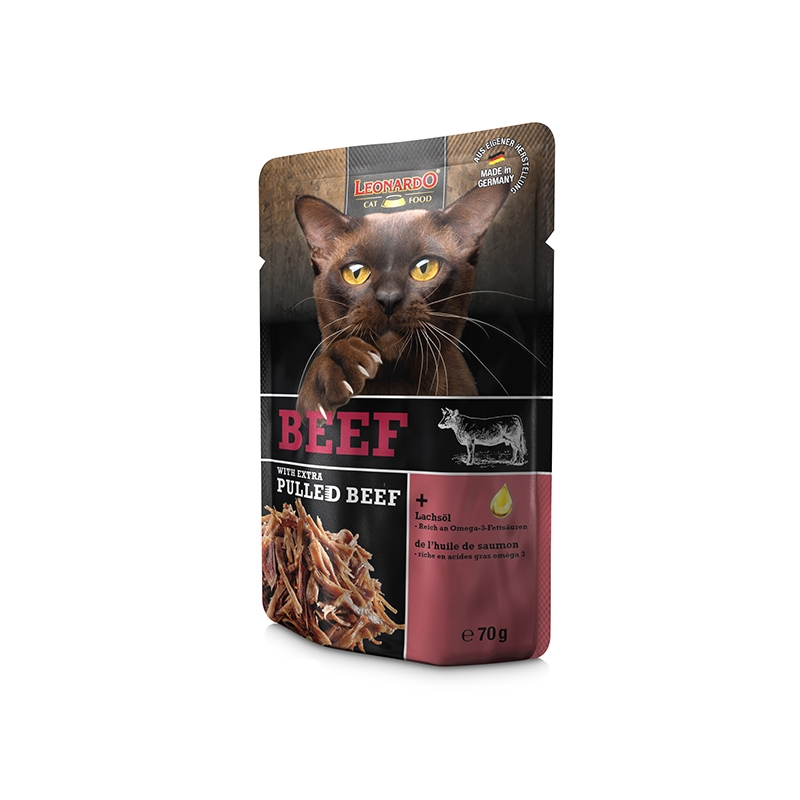 牛肉配方+額外手撕牛肉貓糧餐包 Beef + extra pulled Beef