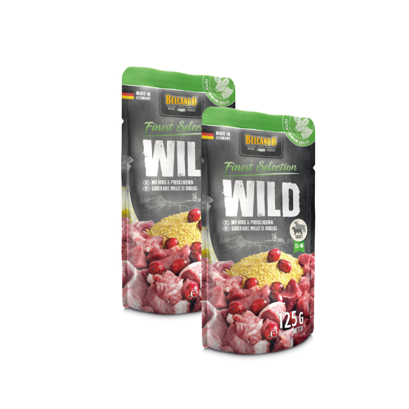 鹿肉、小米&越橘配方犬糧餐包 Vension with millet & lingonberries